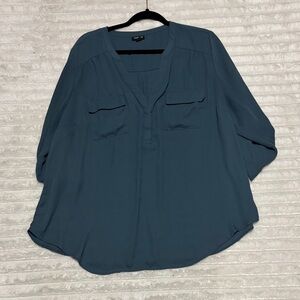 Torrid Deep Teal Blouse